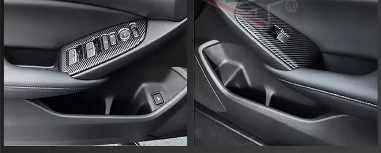 Carbon Fiber Interior Window Switch Panel Cover 10th gen