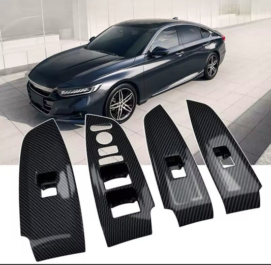 Carbon Fiber Interior Window Switch Panel Cover 10th gen